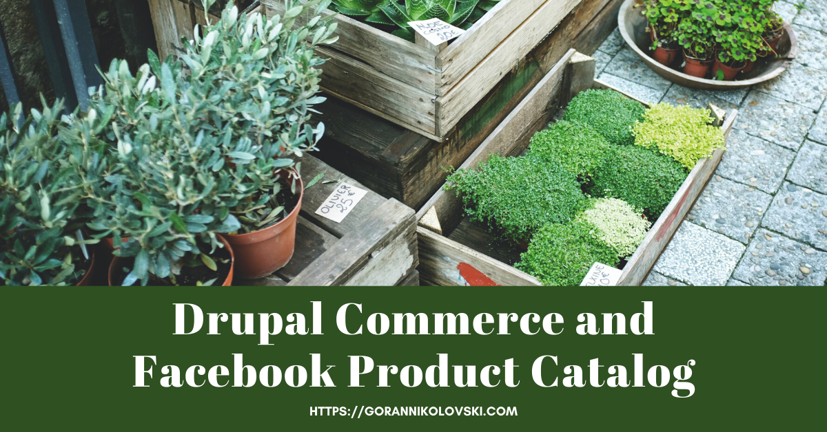 Drupal Commerce and Facebook Product Catalog