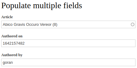 Populate multiple fields - Drupal