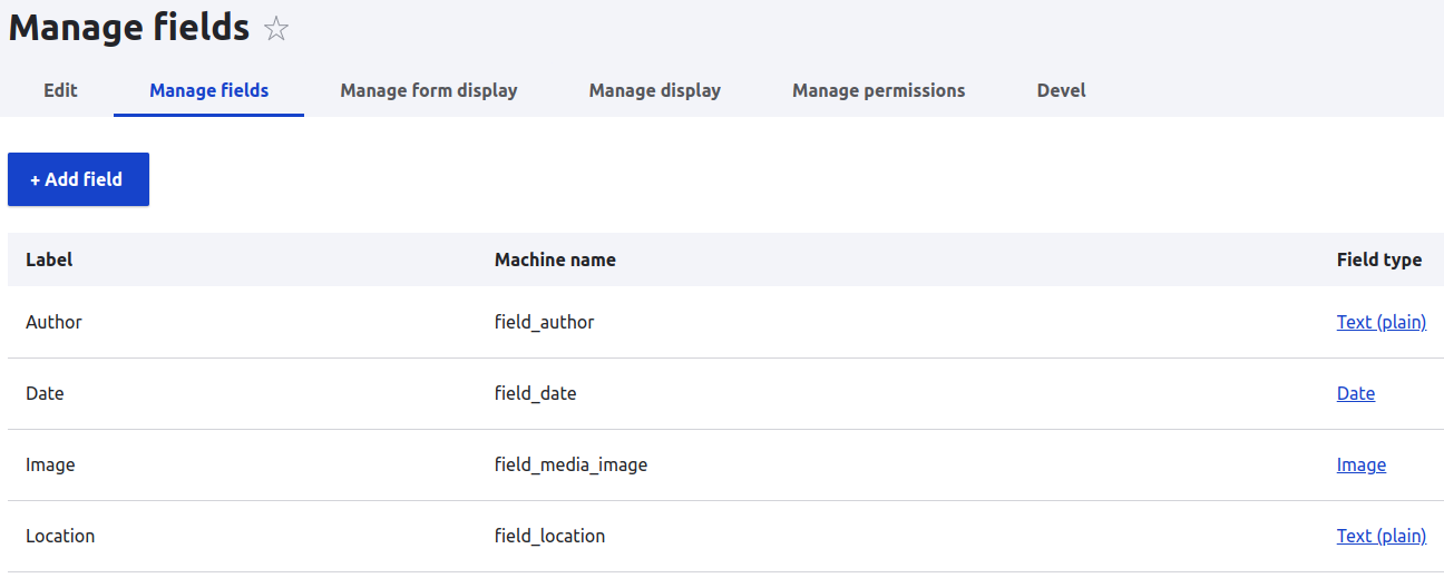 Drupal Image media fields