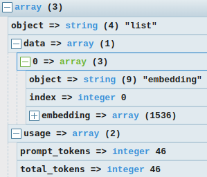 OpenAI embeddings variable