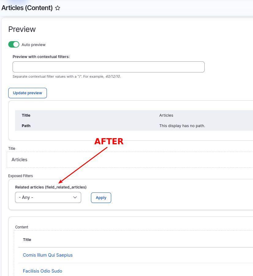 New EntityReference filter for Drupal Views - After