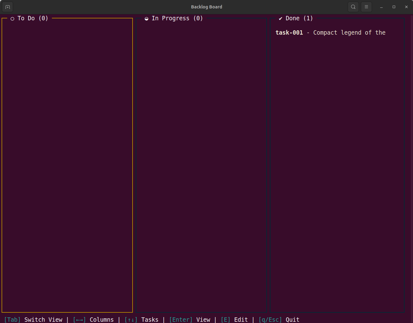 TrackLab - Backlog.md board view