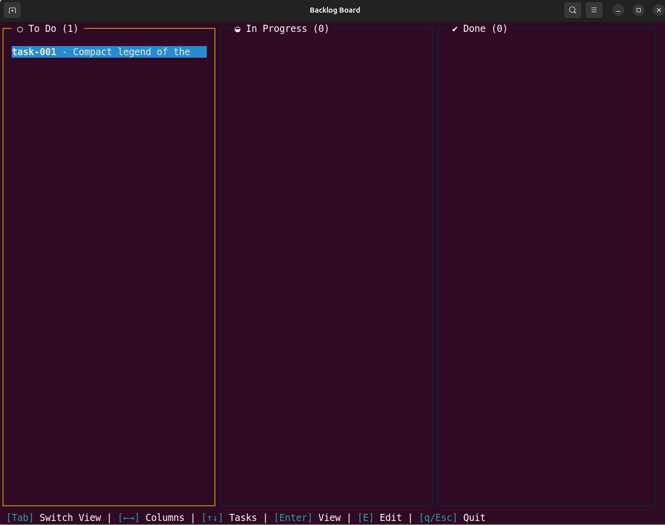 TrackLab - Backlog.md board view