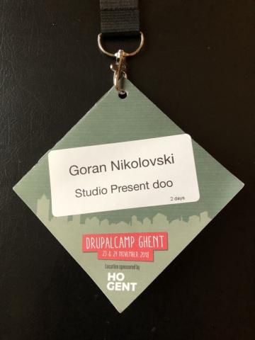 DrupalCamp Ghent 2018 - Goran Nikolovski