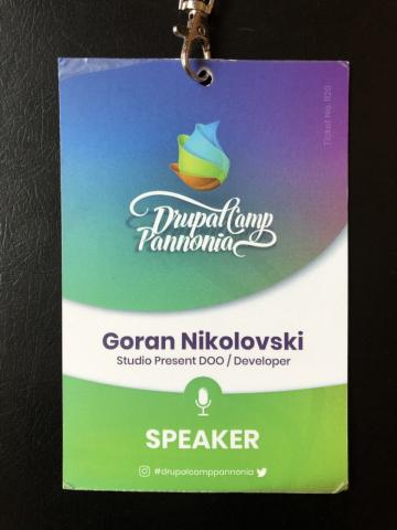 DrupalCamp Pannonia 2018 - Goran Nikolovski