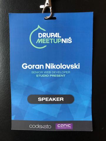 Drupal Meetup Niš 2018 - Goran Nikolovski